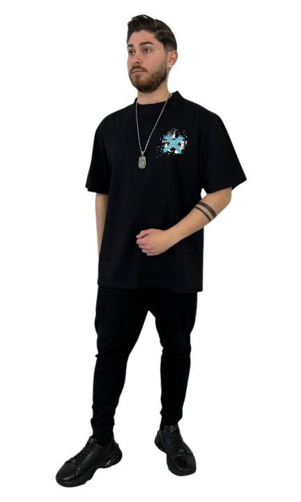 Tulmeretezett polo-feher-"Showtime Origins", Fekete