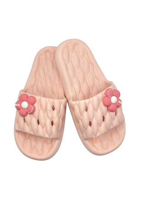 Papuci de plaja sau piscina pentru adulti, Tecos®, usori, aspect impletit, Roz, 36-37