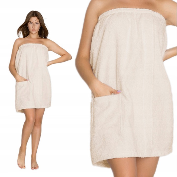 Halat, ecru, Tuva Home, bumbac, dimensiuni L/XL, 70x135cm