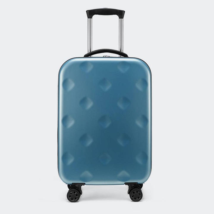 Troler Tourist Gear Ignifer, 50L, 55x40x20cm, albastru, cu 4 roti