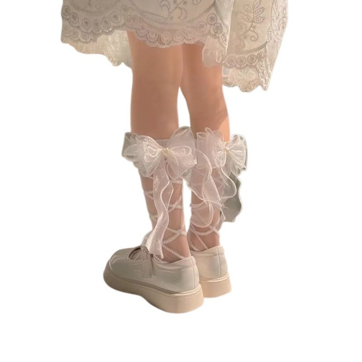 Stocking, Бял, One Size INTL
