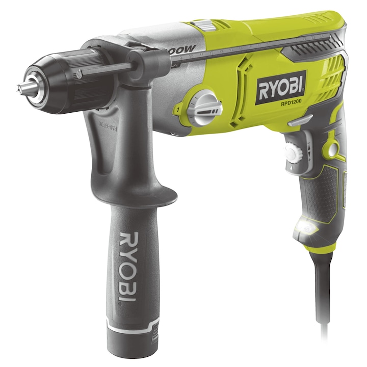 Ryobi RPD1200-K 1200w 2 sebességes ütvefúró kofferben