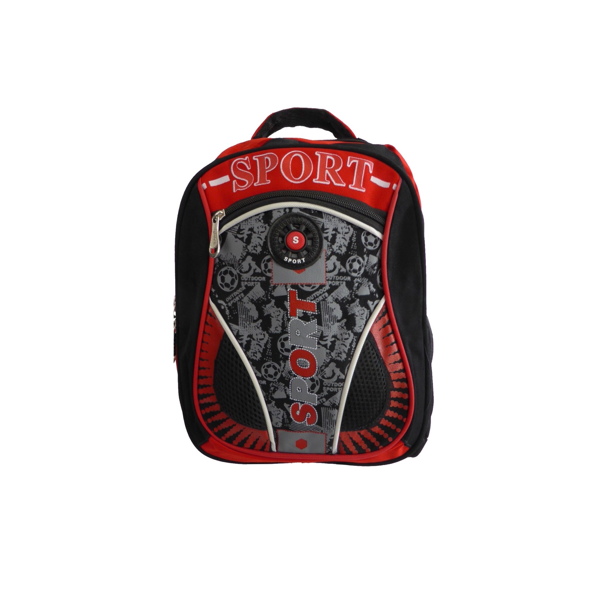 Rucsac - SPORT - negru si rosu 