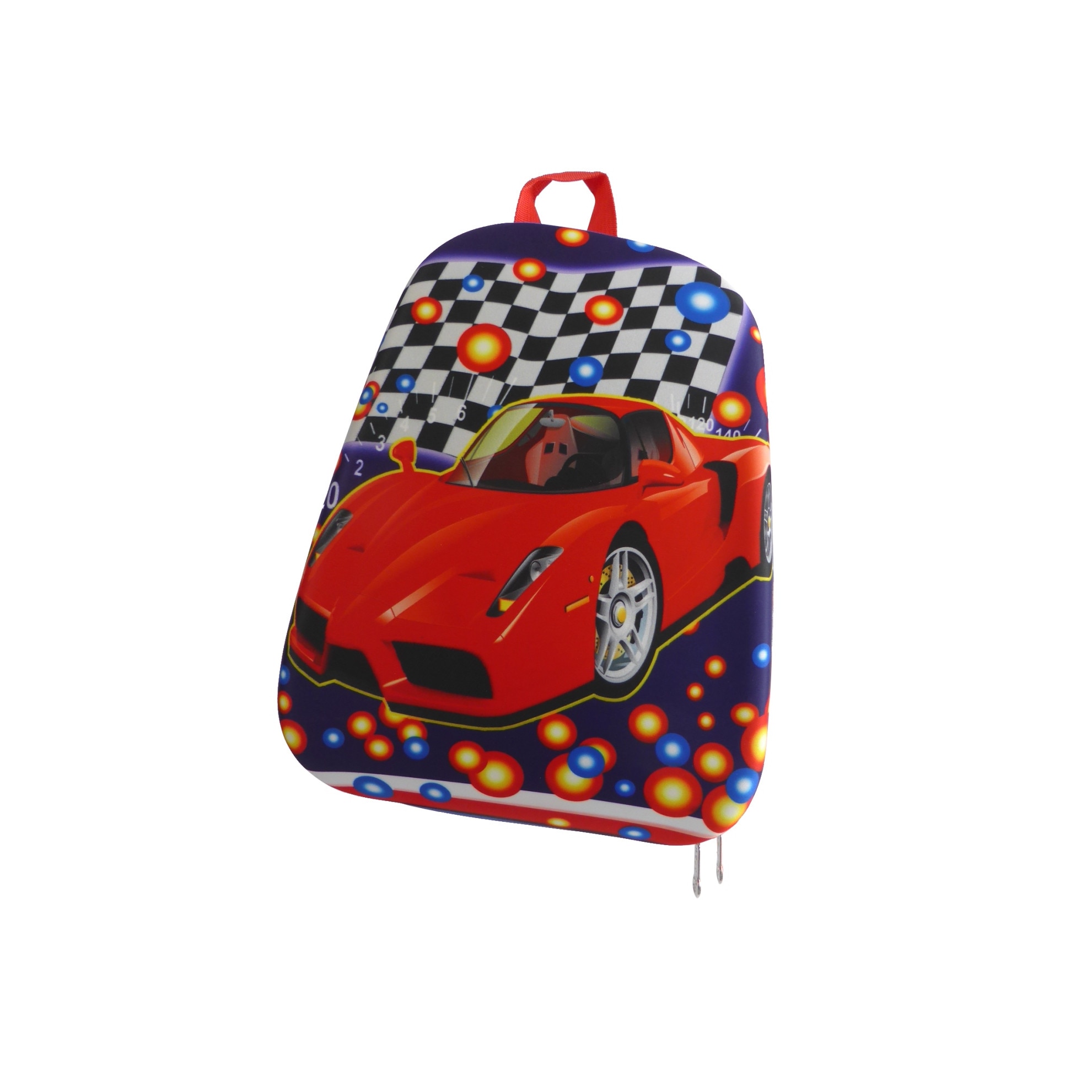 Rucsac 3D - KSJV pentru baiat - albastru cu fermoar