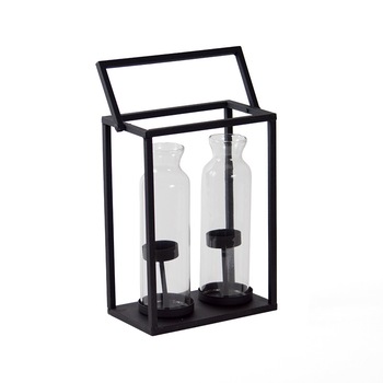 Suport lumanare Vintage, Negru, Artfoyer Suport lumanare Vintage, Negru, Artfoyer