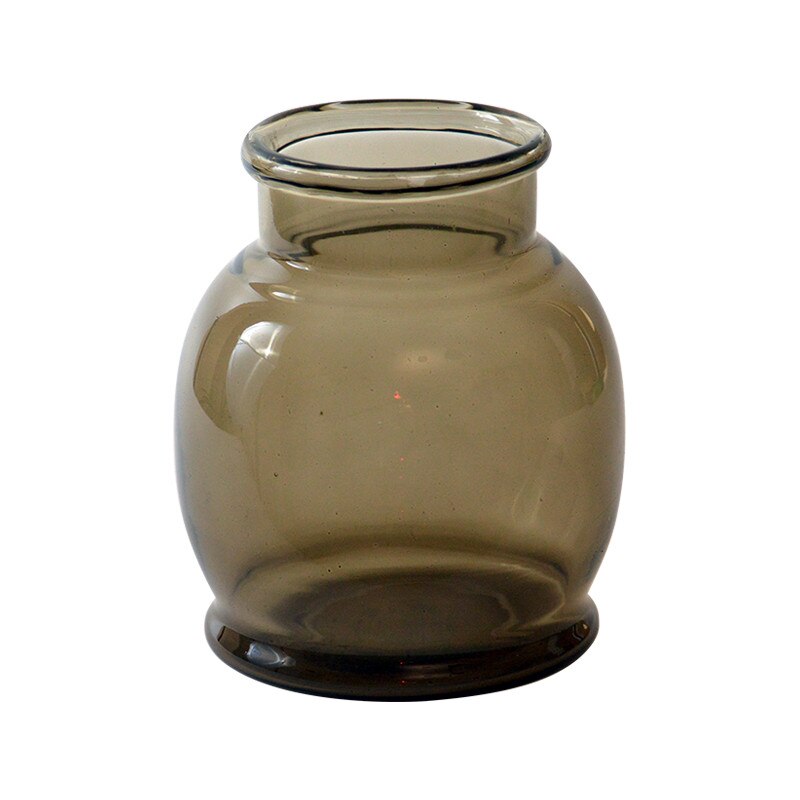 Suport lumanare, Sticla, Fumuiriu, Artfoyer