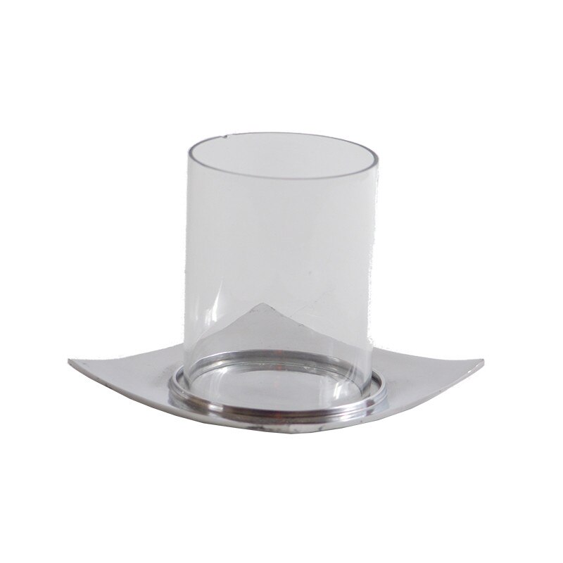 Set Suport lumanare, Sticla/Aliaj de aluminiu-nichel, Argintiu, Modern, Artfoyer