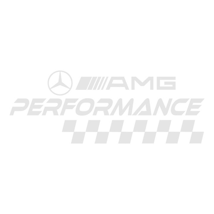Autómatrica Mercedes AMG performance, fehér 25 cm