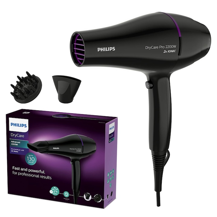 Сешоар Philips Drycare Pro с мощен двигател с игла (модел Bhd274/00)