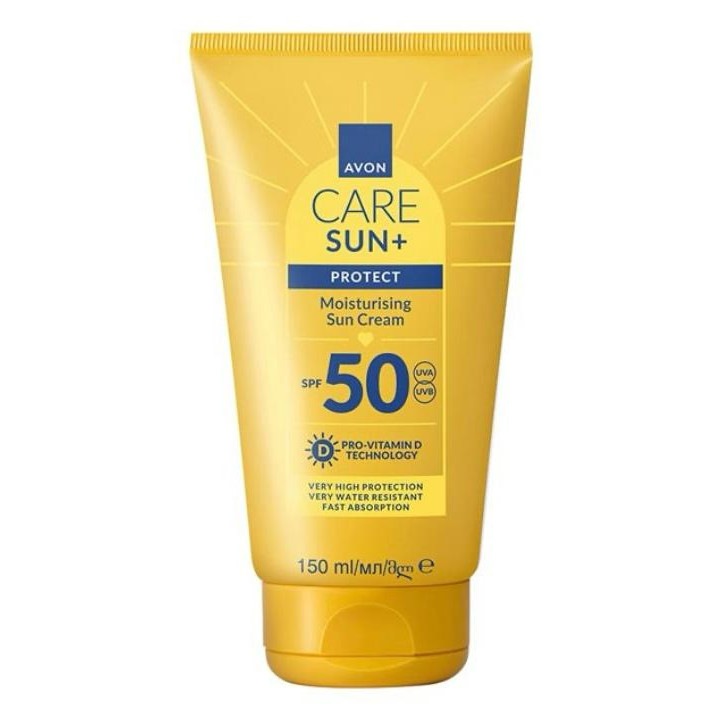 Crema hidratanta cu protectie solara SPF 50 SUN + PROTECT, AVON, 150 ml