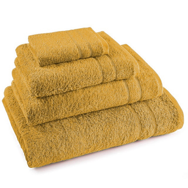 12 db-os törölközőkészlet 100% pamutból, 50 x 100 cm méret, narancssárga szín, prémium minőség, HEIMTEX Németország