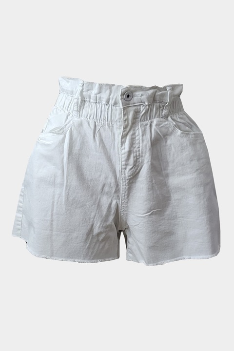 Blugi Scurti Mom Fit, SA9369, Alb