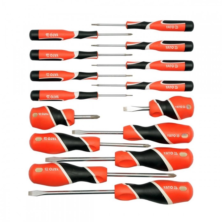 Комплект плоски Torx отвертки КРЪСТА 15 части YATO YT-25981