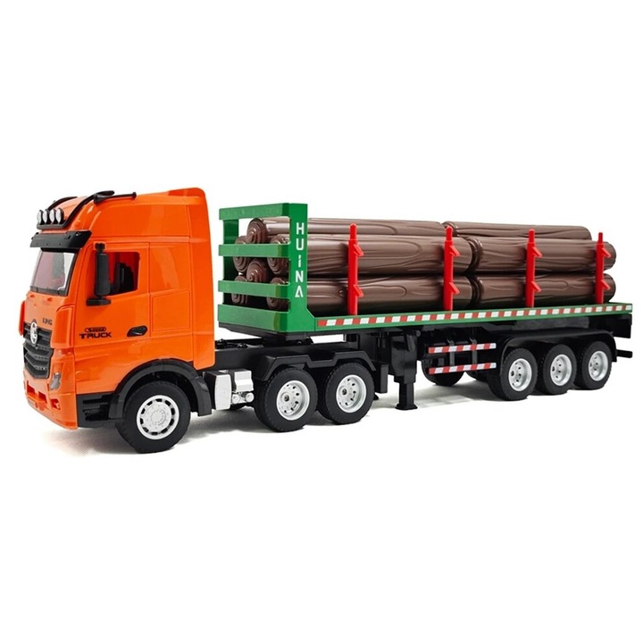 Camion cu telecomanda de transport busteni Huina 1313 scara 1:18