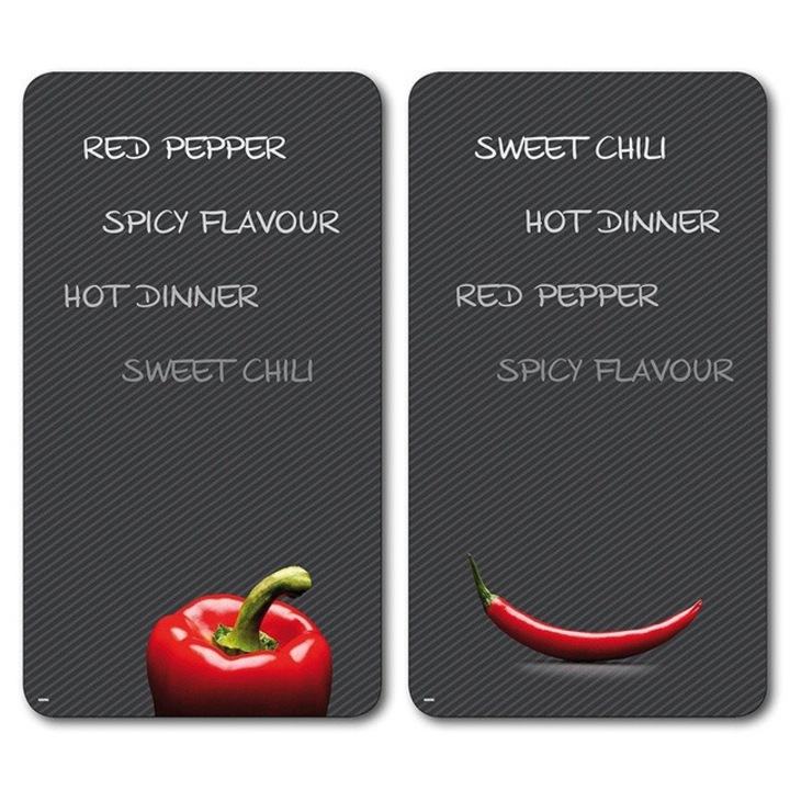 Plite de protectie, din sticla securizata termorezistenta, 2 bucati