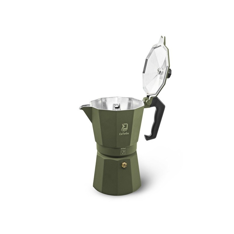 Cafetiera 300 ml Delphin CoToGo Verde pentru camping drumetii pescuit