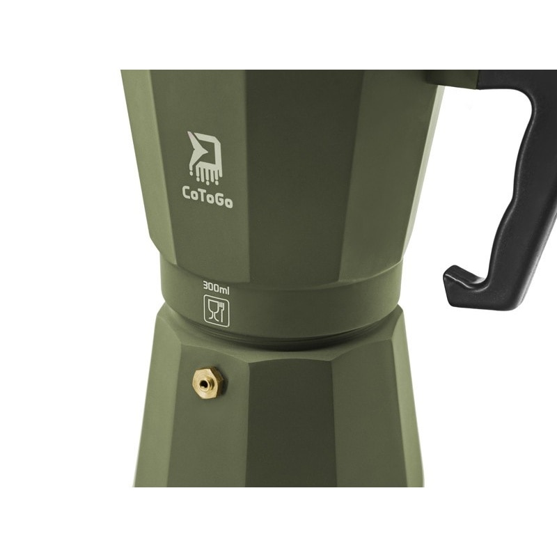 Cafetiera 300 ml Delphin CoToGo Verde pentru camping drumetii pescuit
