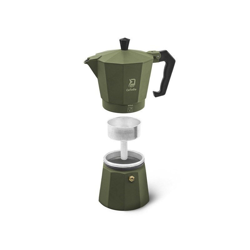 Cafetiera 300 ml Delphin CoToGo Verde pentru camping drumetii pescuit