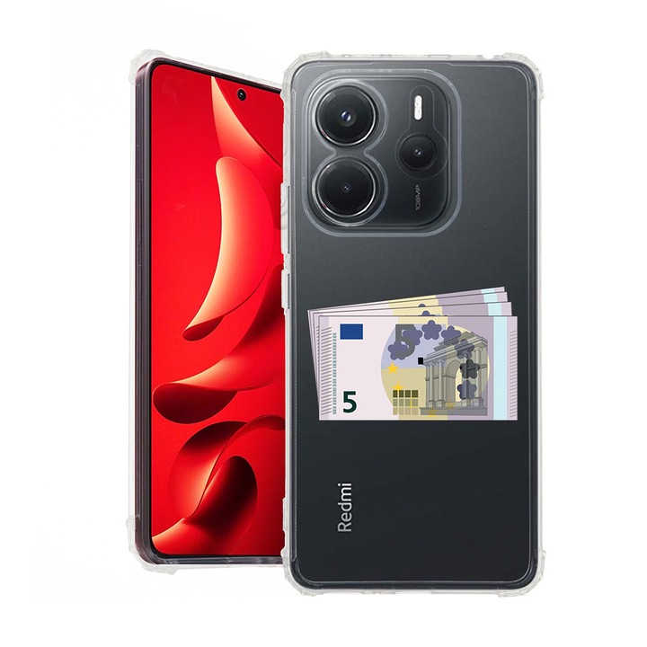 BestCase® Husa pentru Xiaomi Redmi Note 14 5G, Anti Shock 1.5MM, 5Euro, Protectie camera, ecran si colturi, 1938401 AS 1485