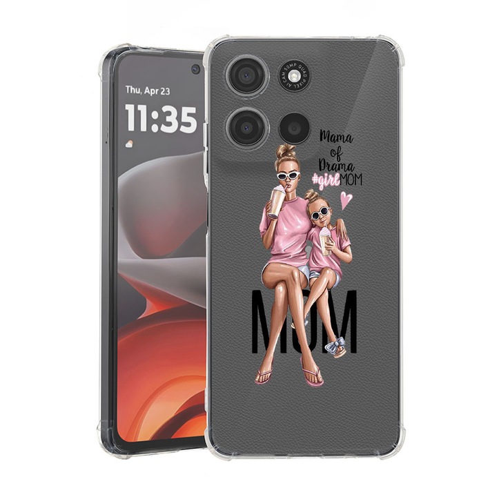 BestCase® Ütésálló tok Motorola Moto G86-hoz Girl Mom Mama of Drama designnal, 2052061 AS 558