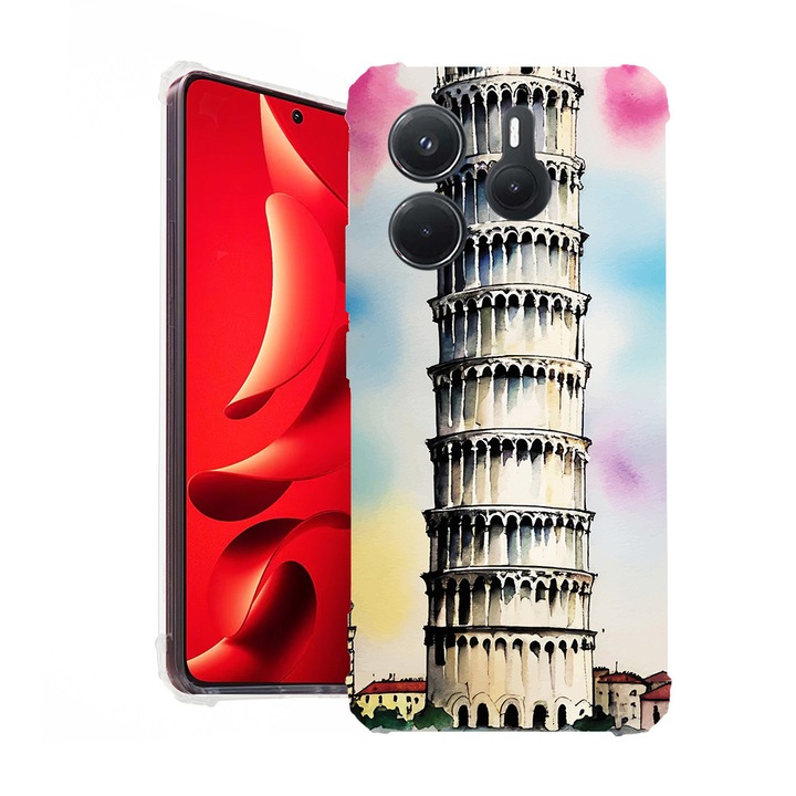 BestCase® Husa pentru Xiaomi Redmi Note 14 5G, Anti Shock 1.5MM, Italy, Protectie camera, ecran si colturi, 1938401 AS 1400