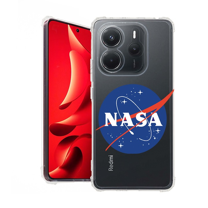 BestCase® Husa pentru Xiaomi Redmi Note 14 4G, Anti Shock 1.5MM, Nasa Classic, Protectie camera, ecran si colturi, 1938408 AS 1615