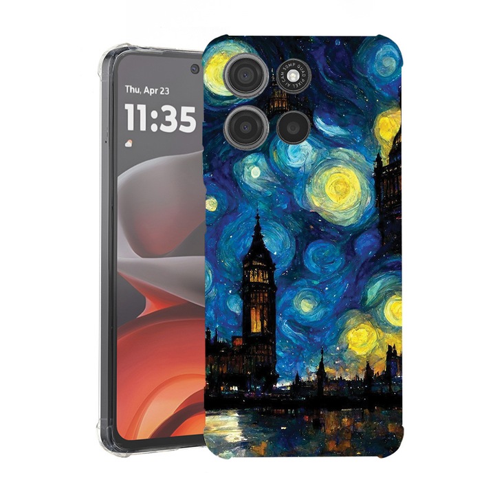 BestCase® Husa Anti Shock pentru Motorola Moto G86 cu Design Starry Night, 2052061 AS 1284
