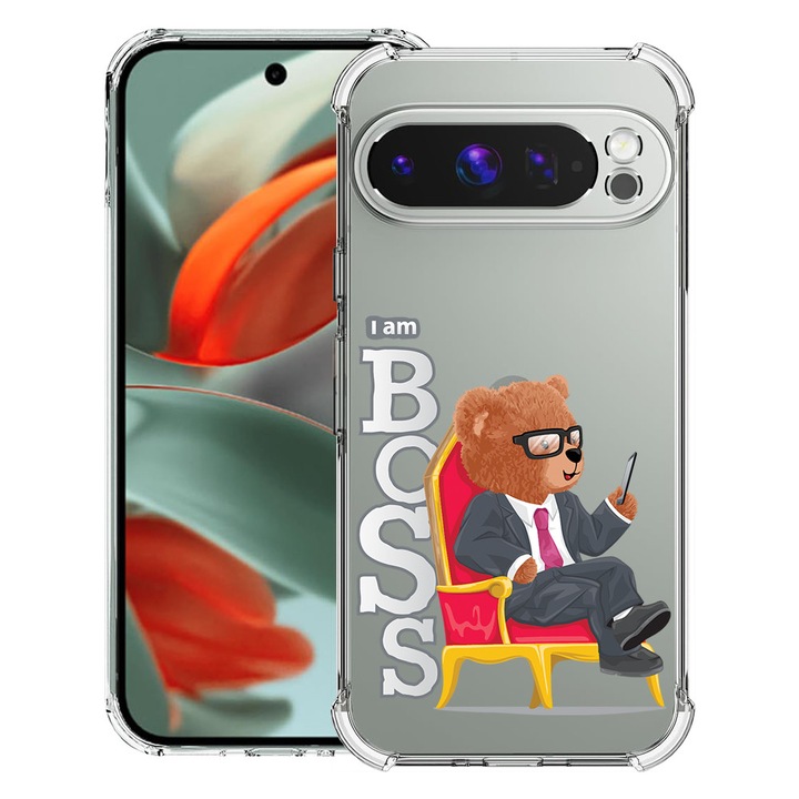 BestCase® Husa Anti Shock pentru Google Pixel 10 Pro XL cu Design Teddy Bear - I'm Boss, 2052063 AS 1496