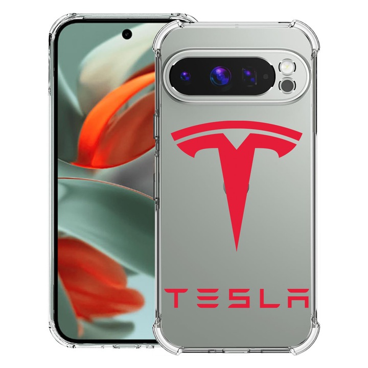 BestCase® Husa Anti Shock pentru Google Pixel 10 Pro XL cu Design Tesla Red, 2052063 AS 1711