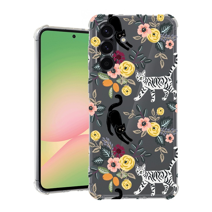 BestCase® Samsung Galaxy A17 5G tok macska mintával, ütésálló, megerősített 4 sarokkal, 2078494 AS 1429