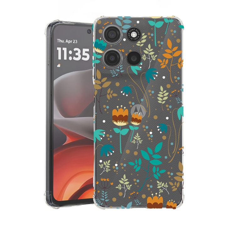 BestCase® Husa Anti Shock pentru Motorola Moto G86 cu Design Spring Flowers, 2052061 AS 28