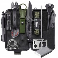Set mega militar de supravietuire 32 in 1 – cutite, briceag, busola FOTOROB