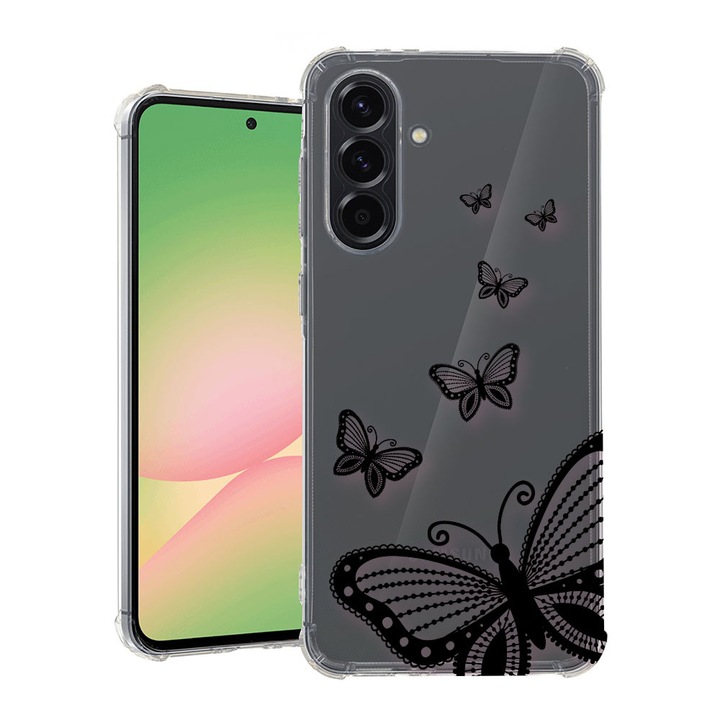 BestCase® Husa pentru Samsung Galaxy A17 5G cu Design Butterfly, Anti Shock, Reinforced 4 Corners, 2078494 AS 79