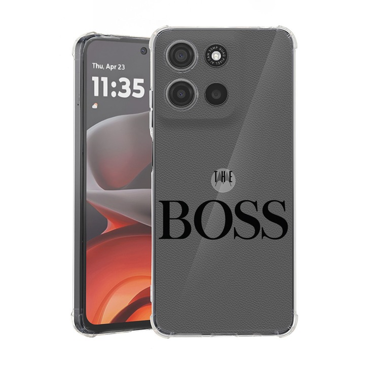 BestCase® Husa pentru Motorola Moto G75, Anti Shock 1.5MM, The Boss, Protectie camera, ecran si colturi, 1946016 AS 1612