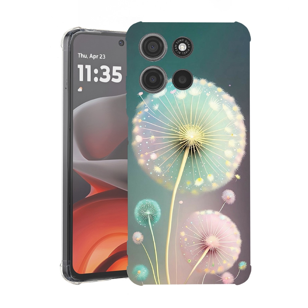 BestCase® Husa Anti Shock pentru Motorola Edge 60 / Edge 60 Fusion cu Design Green Dandelion, 2052055 AS 1143