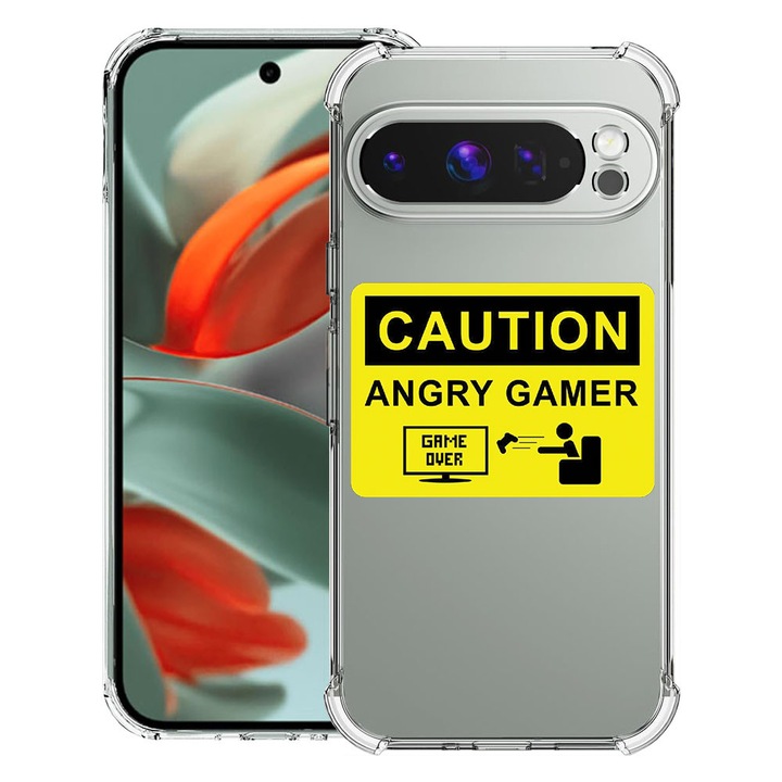 BestCase® Husa Anti Shock 1.5mm Compatibil cu Google Pixel 10 Pro / Pixel 10, cu Design Angry Gamer, Reinforced 4 Corners, 3119593 AS 673