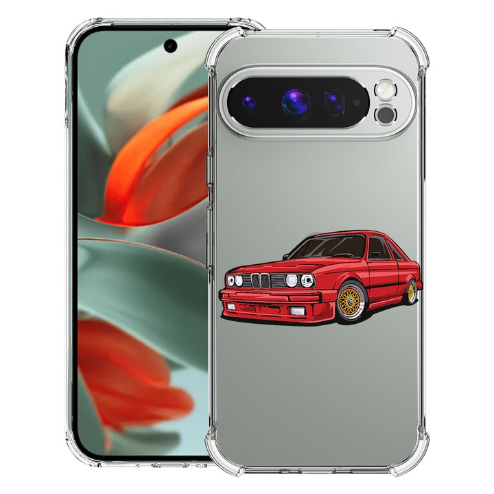 BestCase® Husa Anti Shock 1.5mm Compatibil cu Google Pixel 10 Pro / Pixel 10, cu Design Classic Car, Reinforced 4 Corners, 3119593 AS 829