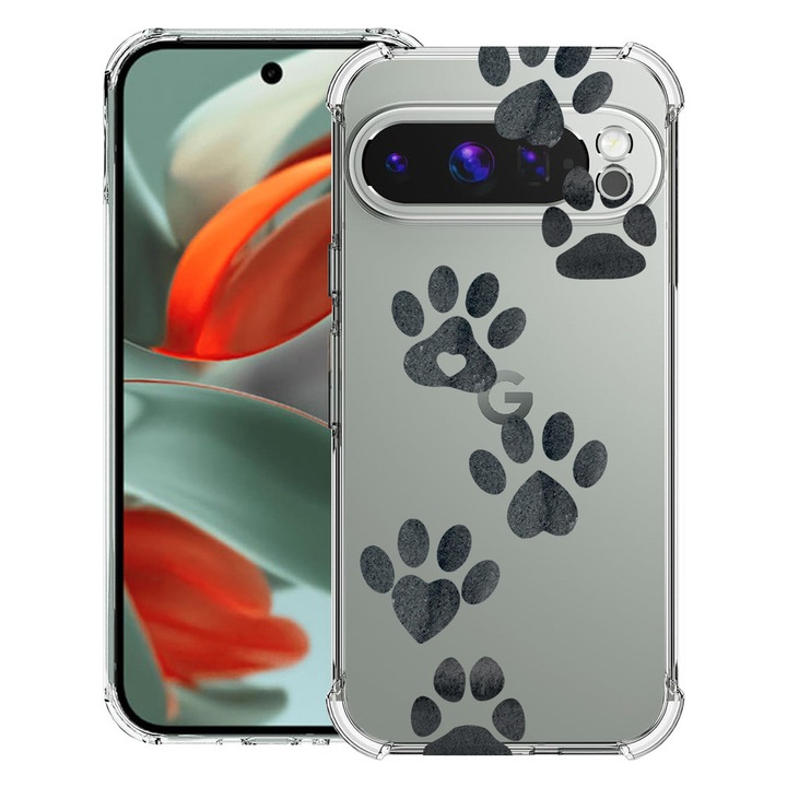 BestCase® Husa pentru Google Pixel 9 Pro XL, Anti Shock 1.5MM, Dog Paw, Protectie camera, ecran si colturi, 1946015 AS 1013