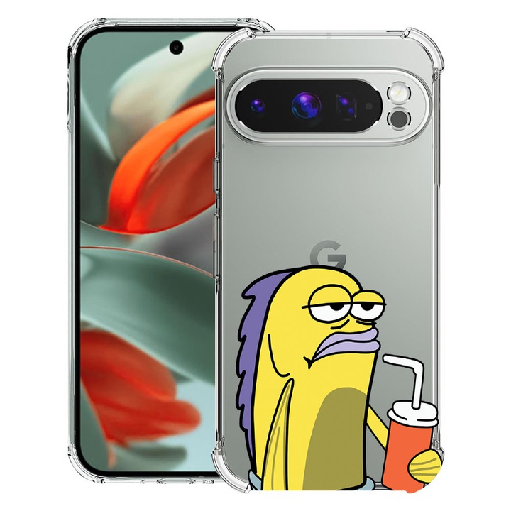 BestCase® Husa Anti Shock 1.5mm Compatibil cu Google Pixel 10 Pro / Pixel 10, cu Design Meme, Reinforced 4 Corners, 3119593 AS 652