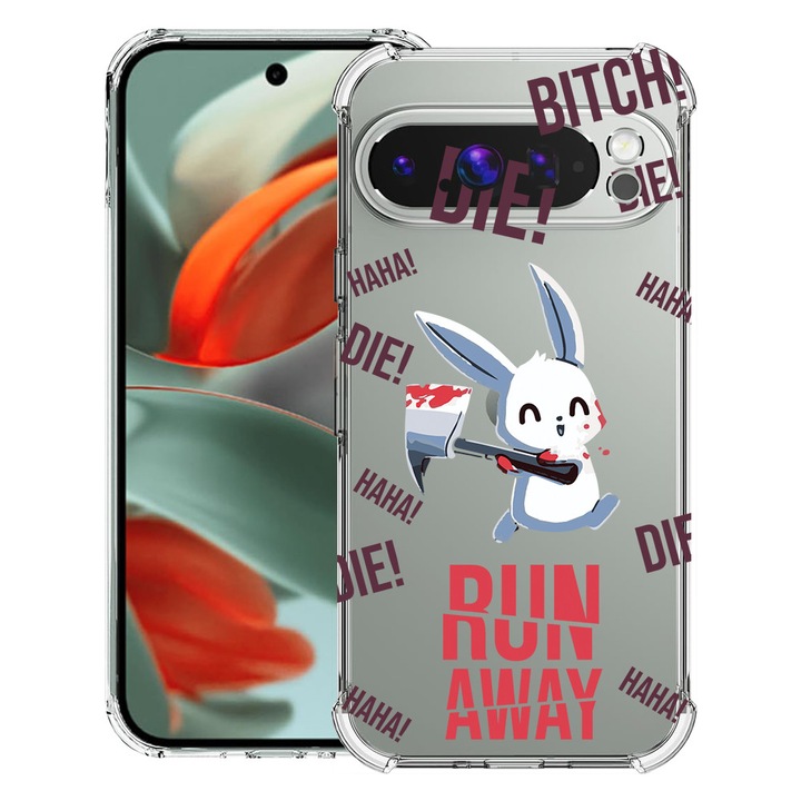 BestCase® Husa pentru Google Pixel 9 Pro XL, Anti Shock 1.5MM, Run away!, Protectie camera, ecran si colturi, 1946015 AS 1463
