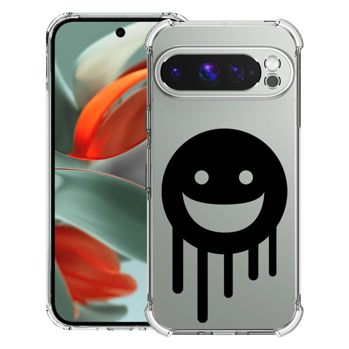 BestCase® Husa pentru Google Pixel 9 Pro XL, Anti Shock 1.5MM, Smiley, Protectie camera, ecran si colturi, 1946015 AS 1498