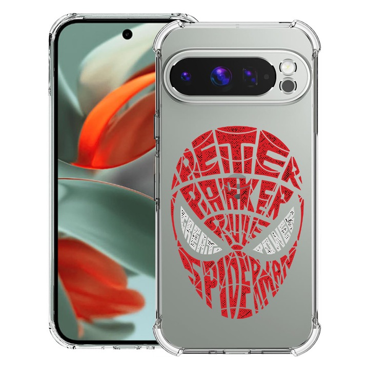 BestCase® Husa pentru Google Pixel 9 Pro XL, Anti Shock 1.5MM, Calligraphy Peter Parker, Protectie camera, ecran si colturi, 1946015 AS 1528