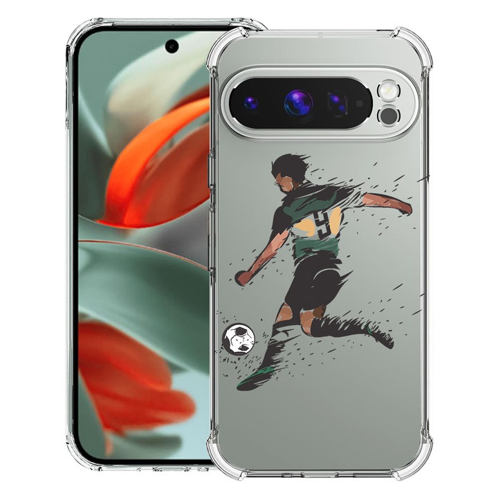 BestCase® Husa Anti Shock 1.5mm Compatibil cu Google Pixel 10 / Pixel 10 Pro, cu Design Football, Reinforced 4 Corners, 3119587 AS 782