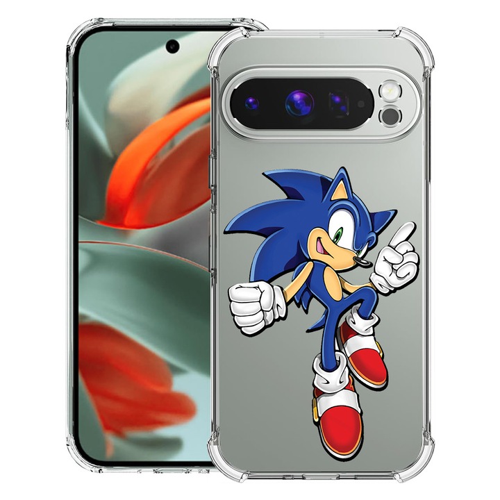 BestCase® Husa Anti Shock 1.5mm Compatibil cu Google Pixel 10 / Pixel 10 Pro, cu Design Sonic, Reinforced 4 Corners, 3119587 AS 1614