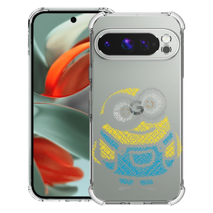 BestCase® Husa pentru Google Pixel 9 Pro XL, Anti Shock 1.5MM, Calligraphy Minion, Protectie camera, ecran si colturi, 1946015 AS 1538