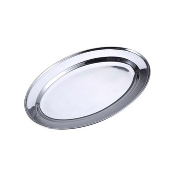 Platou servire tava inox ovala 65cm MN018255 Platou servire tava inox ovala 65cm MN018255