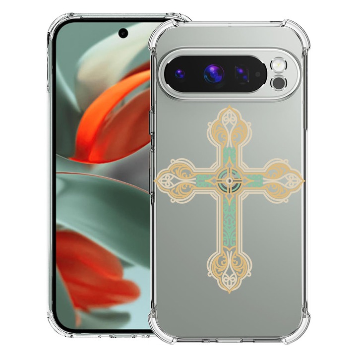 BestCase® Husa pentru Google Pixel 9 Pro XL, Anti Shock 1.5MM, Cross, Protectie camera, ecran si colturi, 1946015 AS 1790