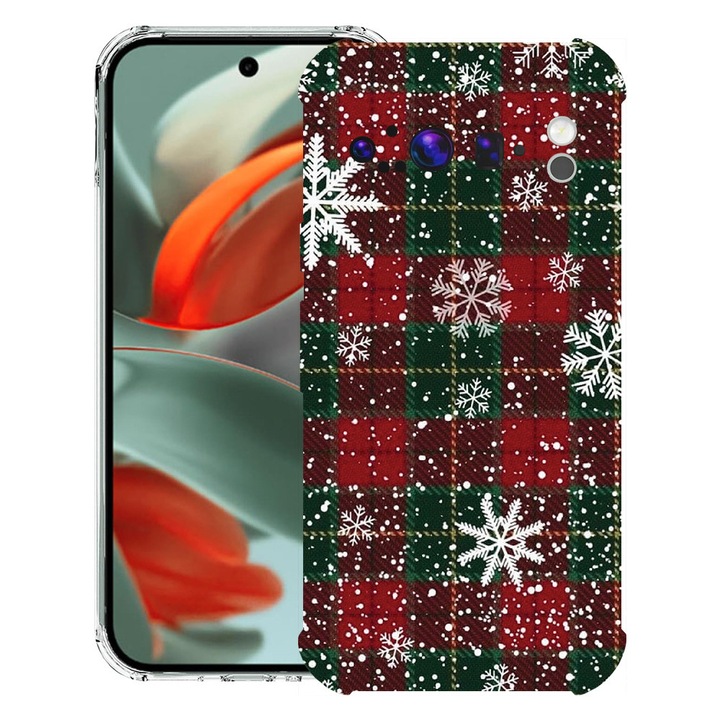 BestCase® Husa pentru Google Pixel 9 Pro XL, Anti Shock 1.5MM, Xmas Pattern, Protectie camera, ecran si colturi, 1946015 AS 1364