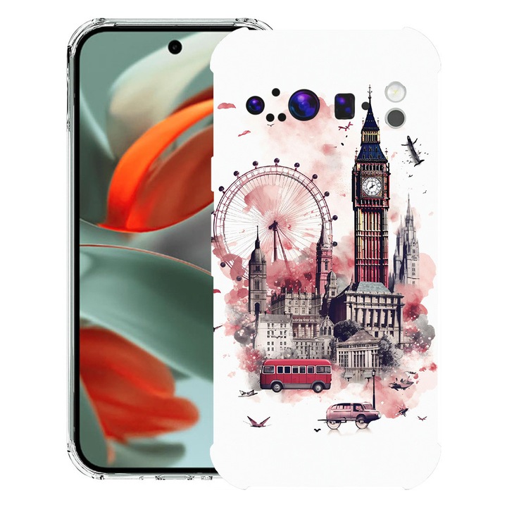 BestCase® Husa pentru Google Pixel 9 Pro XL, Anti Shock 1.5MM, Visit London, Protectie camera, ecran si colturi, 1946015 AS 1396
