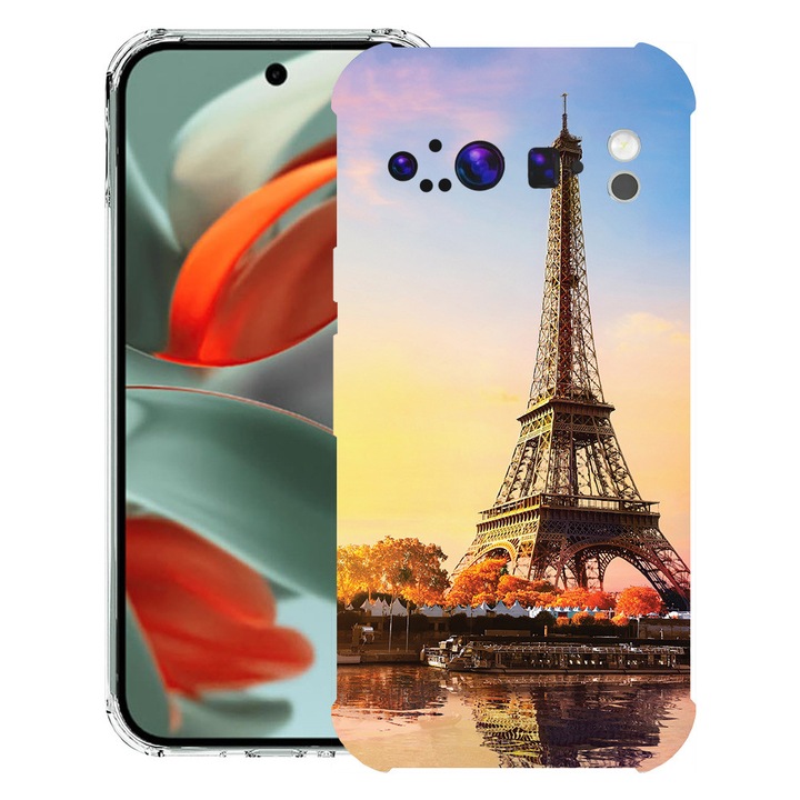 Силиконов калъф BestCase за Google Pixel 9 Pro XL, Paris Eiffel Tower, Air-Cushion Technology, 1.5MM Anti Shock, 1946015 AS 1372